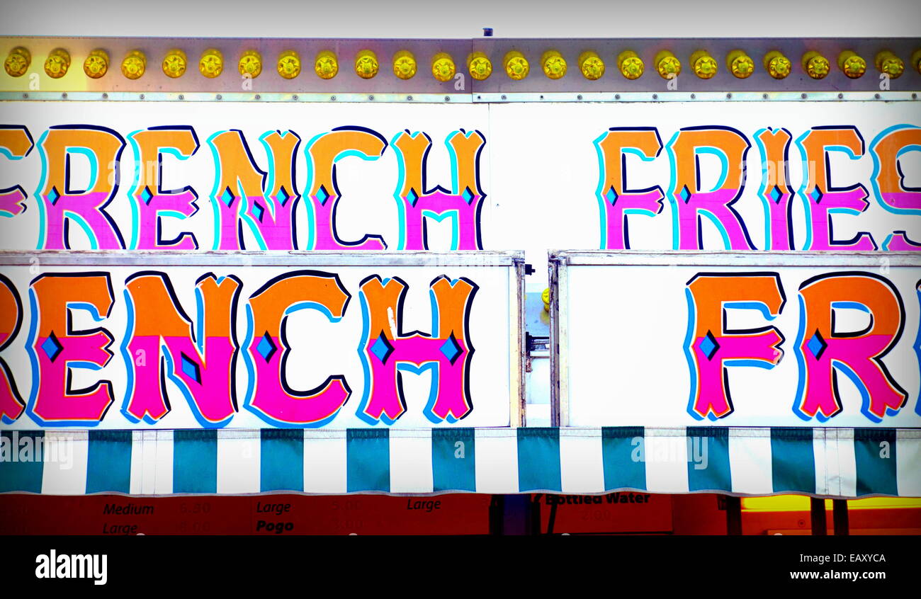 Inscrivez-frites Banque D'Images