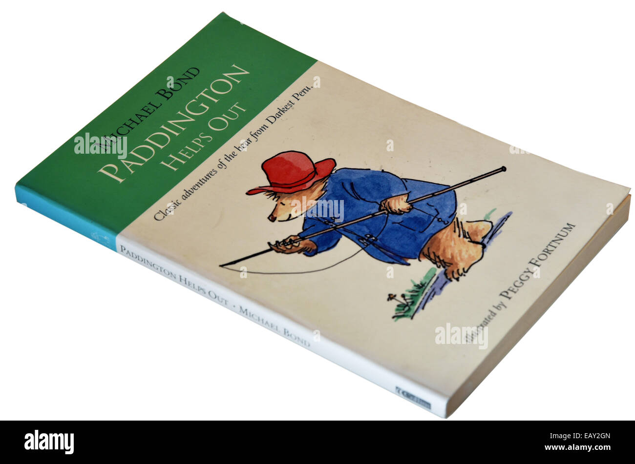 Aide à Paddington livre par Michael Bond Banque D'Images