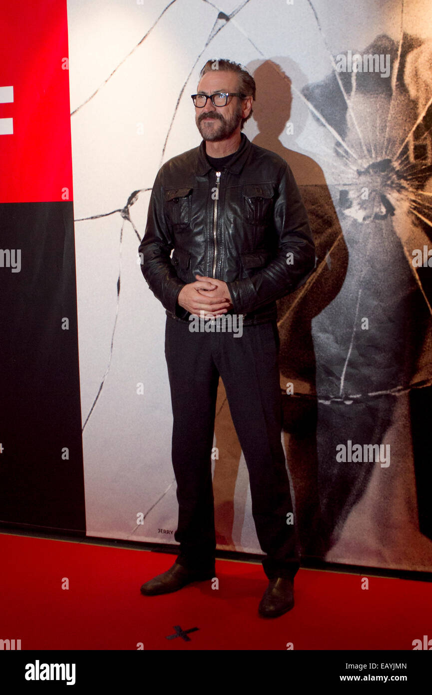 Torino, Italie. 21 novembre 2014. L'acteur italien Marco Giallini arrive à la soirée d'ouverture du 32e Festival du Film de Turin. Banque D'Images