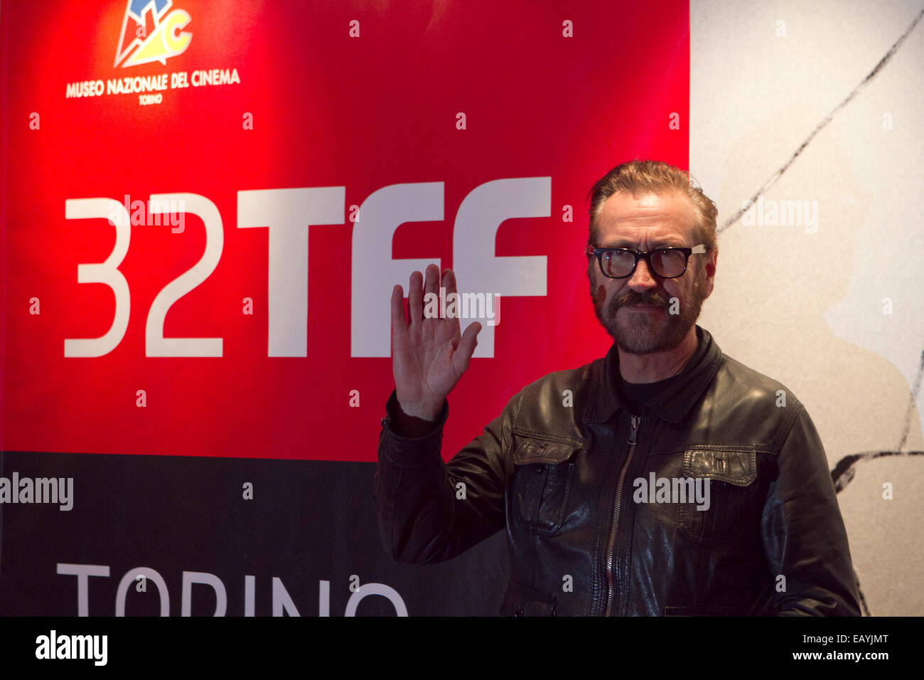 Torino, Italie. 21 novembre 2014. L'acteur italien Marco Giallini arrive à la soirée d'ouverture du 32e Festival du Film de Turin. Banque D'Images