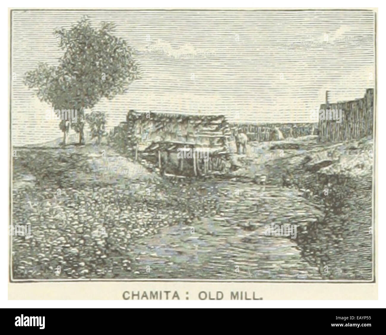 US-NM(1891) p573 CHAMITA, ancien moulin Banque D'Images