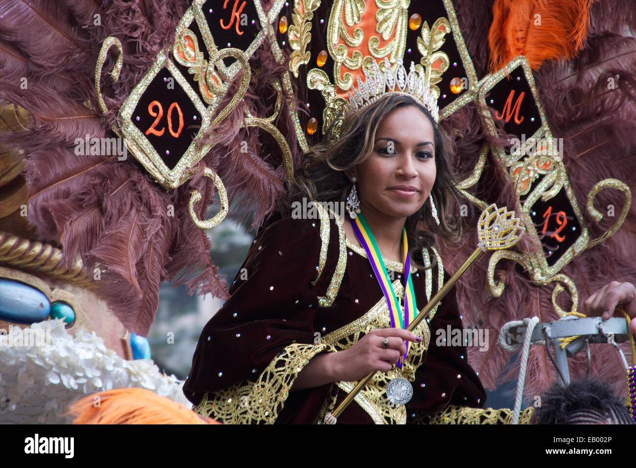 D NOMTOC Krewe, défilé de Mardi Gras, New Orleans, LA Banque D'Images