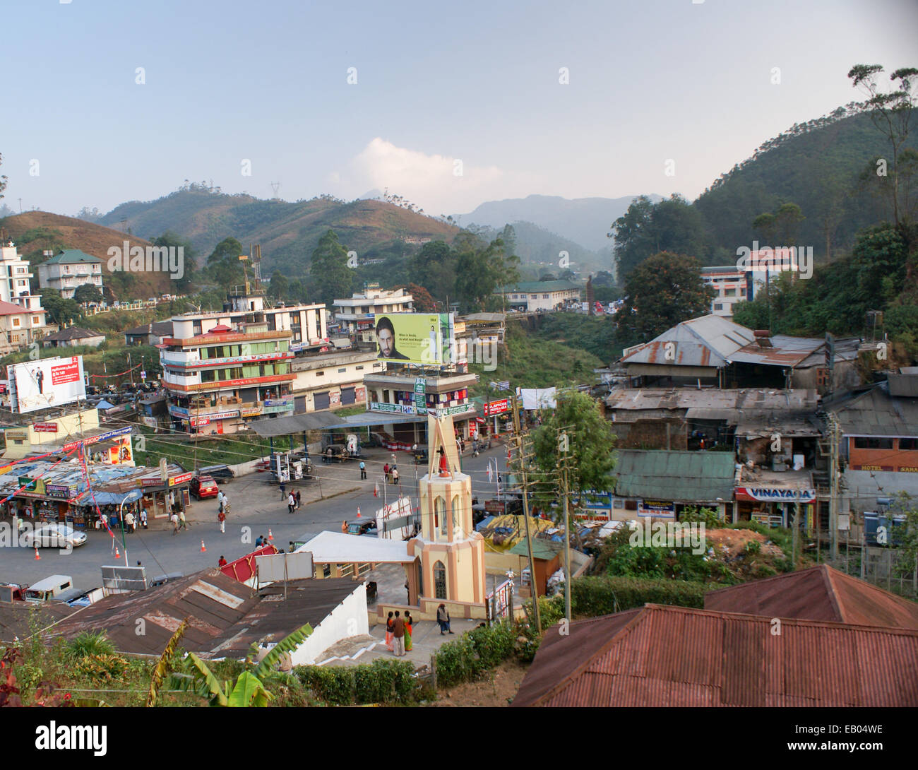 La station de colline de Munnar, Inde Banque D'Images