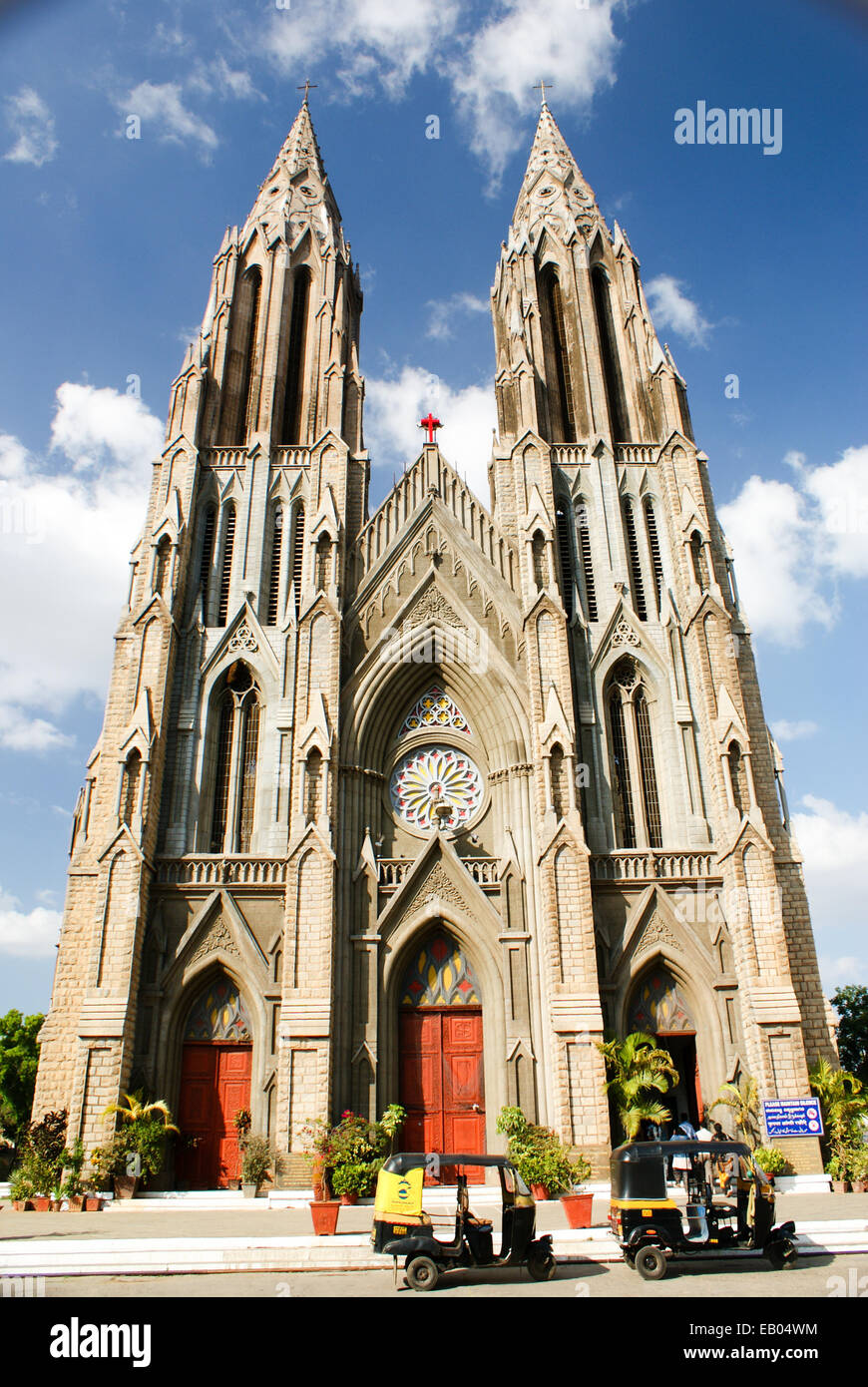 Une église catholique à Mysore, Inde Banque D'Images