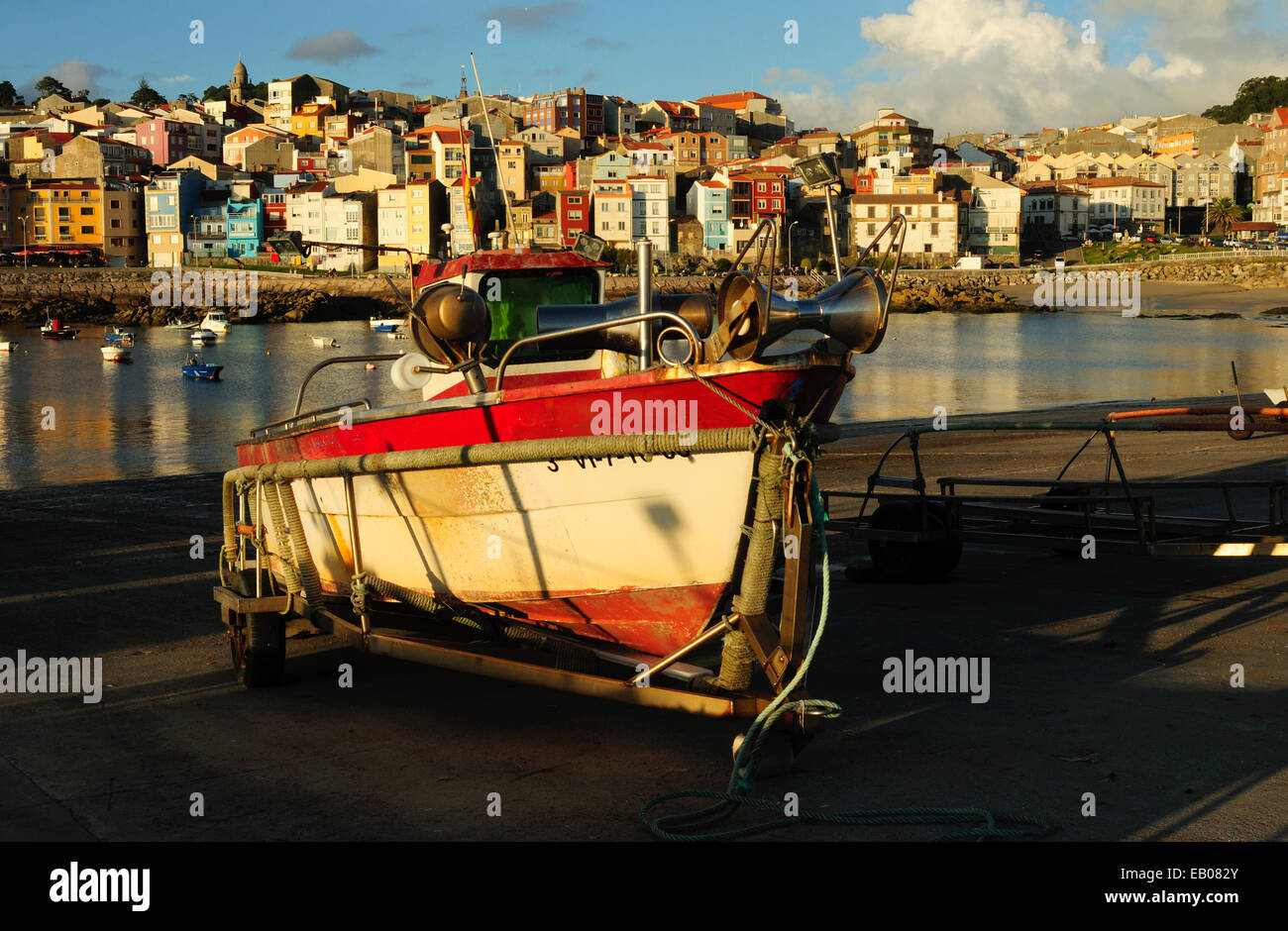 Port d''A Guarda. Pontevedra, Galice, Espagne Banque D'Images