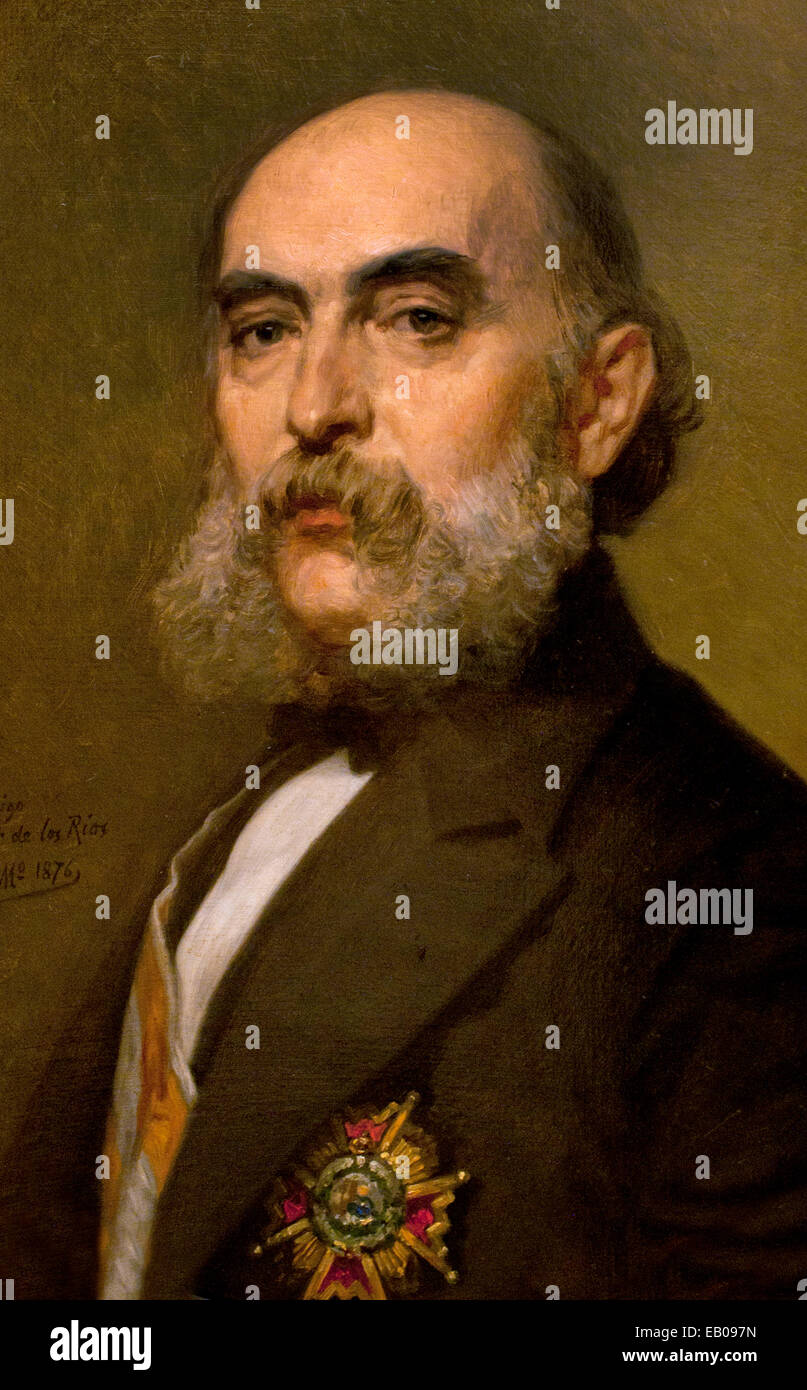 Portrait de José Amador de los Rios (1818-1878) Madrazo y Kuntz, Federico 1815 - 1894 Italie Italien Banque D'Images