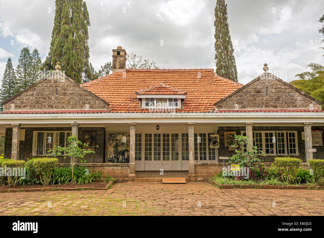 Musée de Karen Blixen. Blixen était un auteur danois le plus connu pour hors de l'Afrique, son récit de la vie au Kenya. Banque D'Images