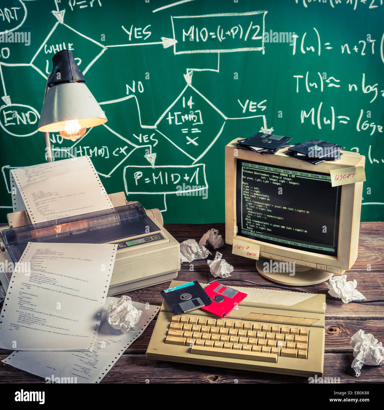 Diagramme et les codes de programmation Photo Stock - Alamy