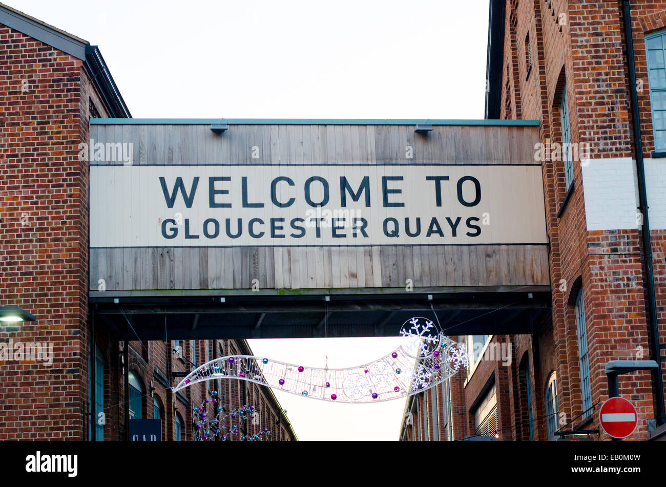 Gloucester Quays Banque D'Images