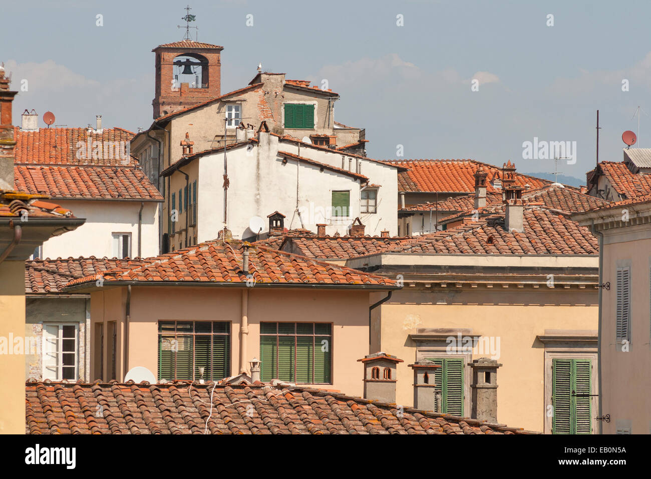 L'ancienne ville de Lucca, Toscane, Italie Banque D'Images