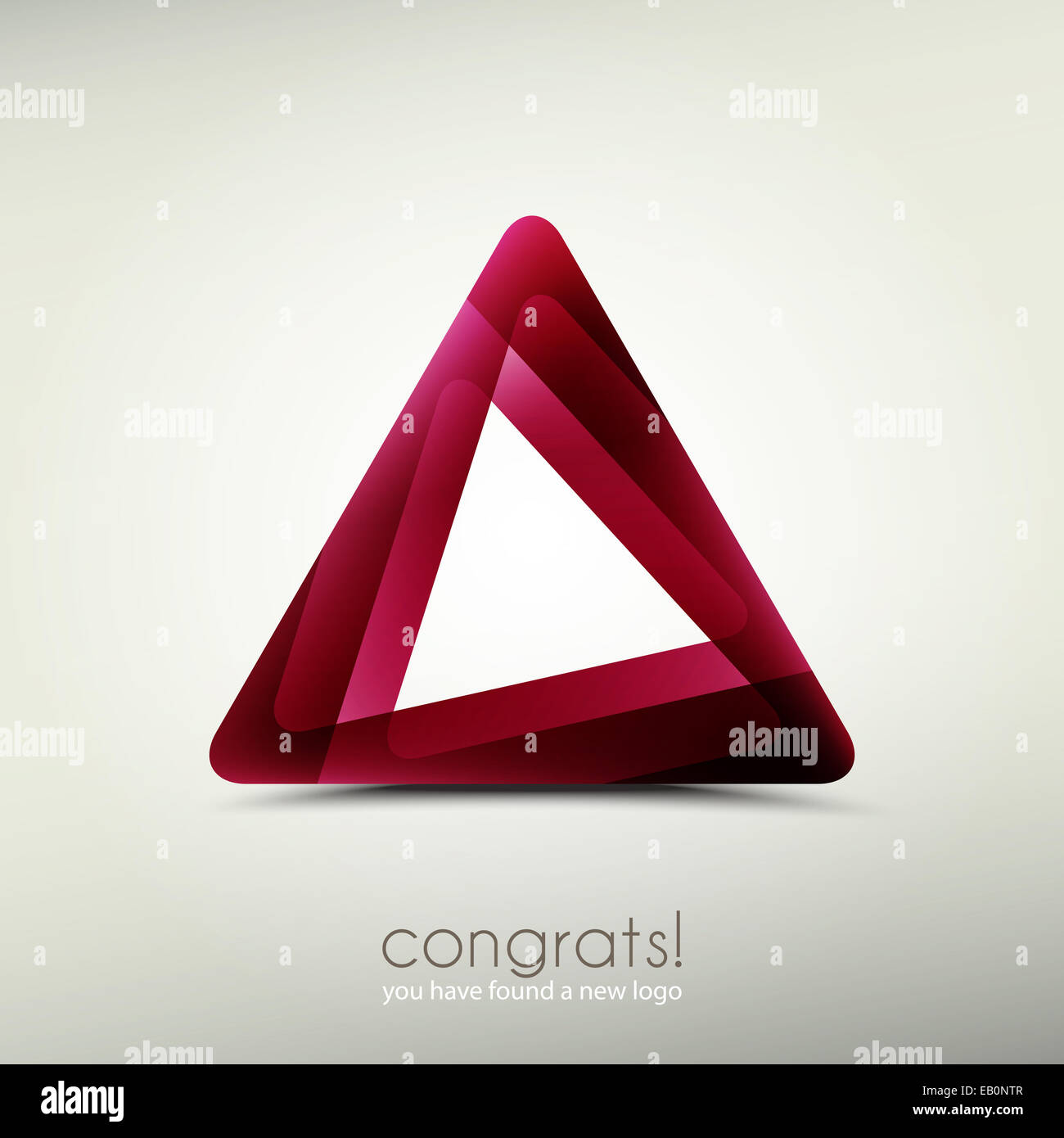 Icône modèle logo abstrait. vecteur conception graphique symbole du triangle. Banque D'Images