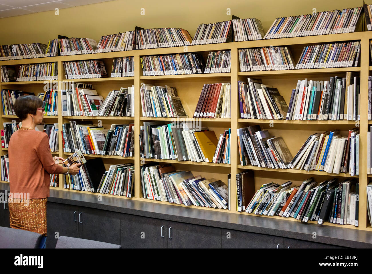 Daytona Beach Florida,Daytona State College,Southeast Museum of Photography,collection,photographies,recherche bibliothèque de référence,adultes femme femmes Banque D'Images