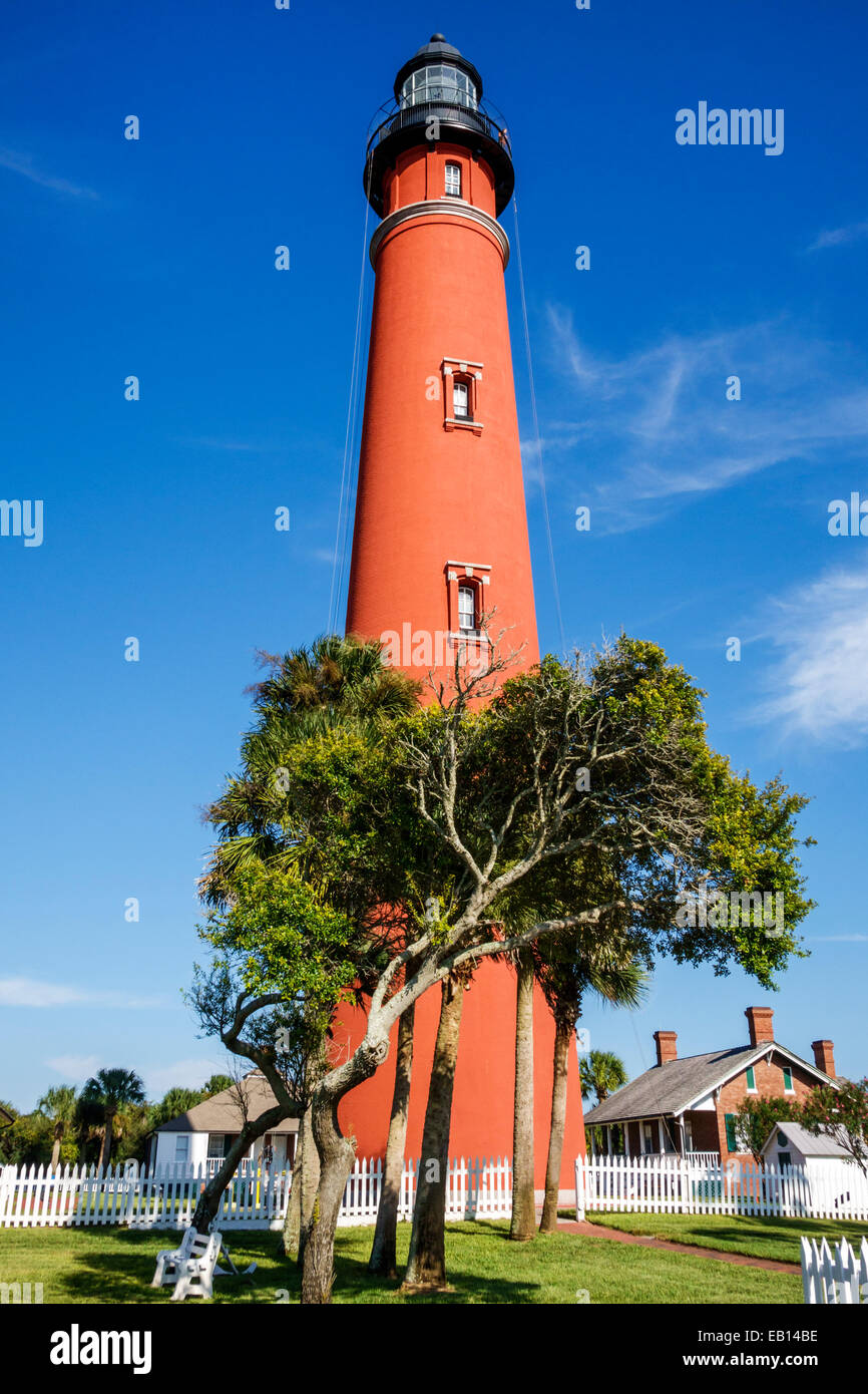 Daytona Beach Florida, Ponce de Leon Inlet Light, phare, musée, FL141025151 Banque D'Images