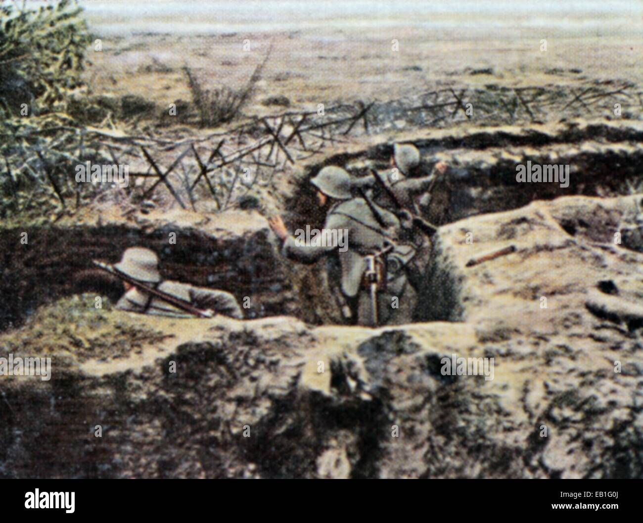 La propagande allemande colorisée contemporain photo montre des soldats