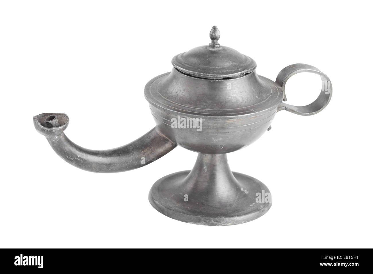 L'arabe lampe à huile, lampe d'Aladin, isolated on white Banque D'Images