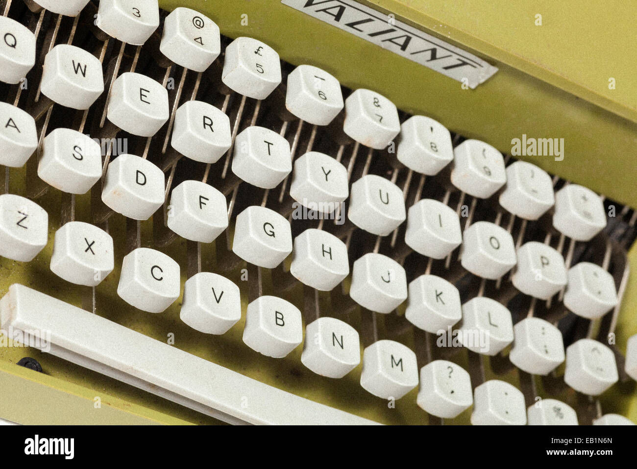 Vintage, vieux, antique, vert typewriter, collectionneurs, still life Banque D'Images