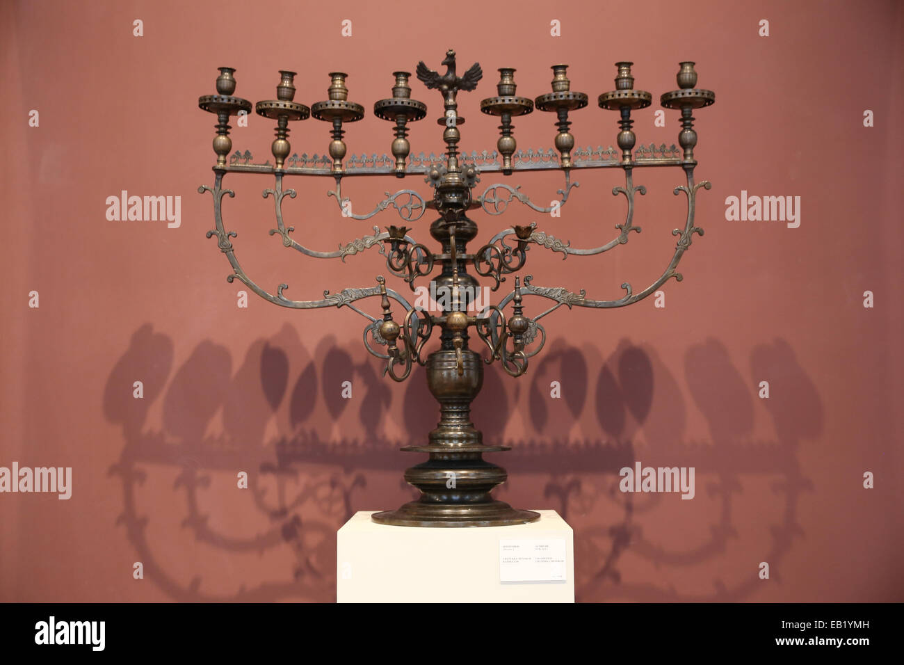 Autriche vintage chandelier bougeoir multiples Banque D'Images