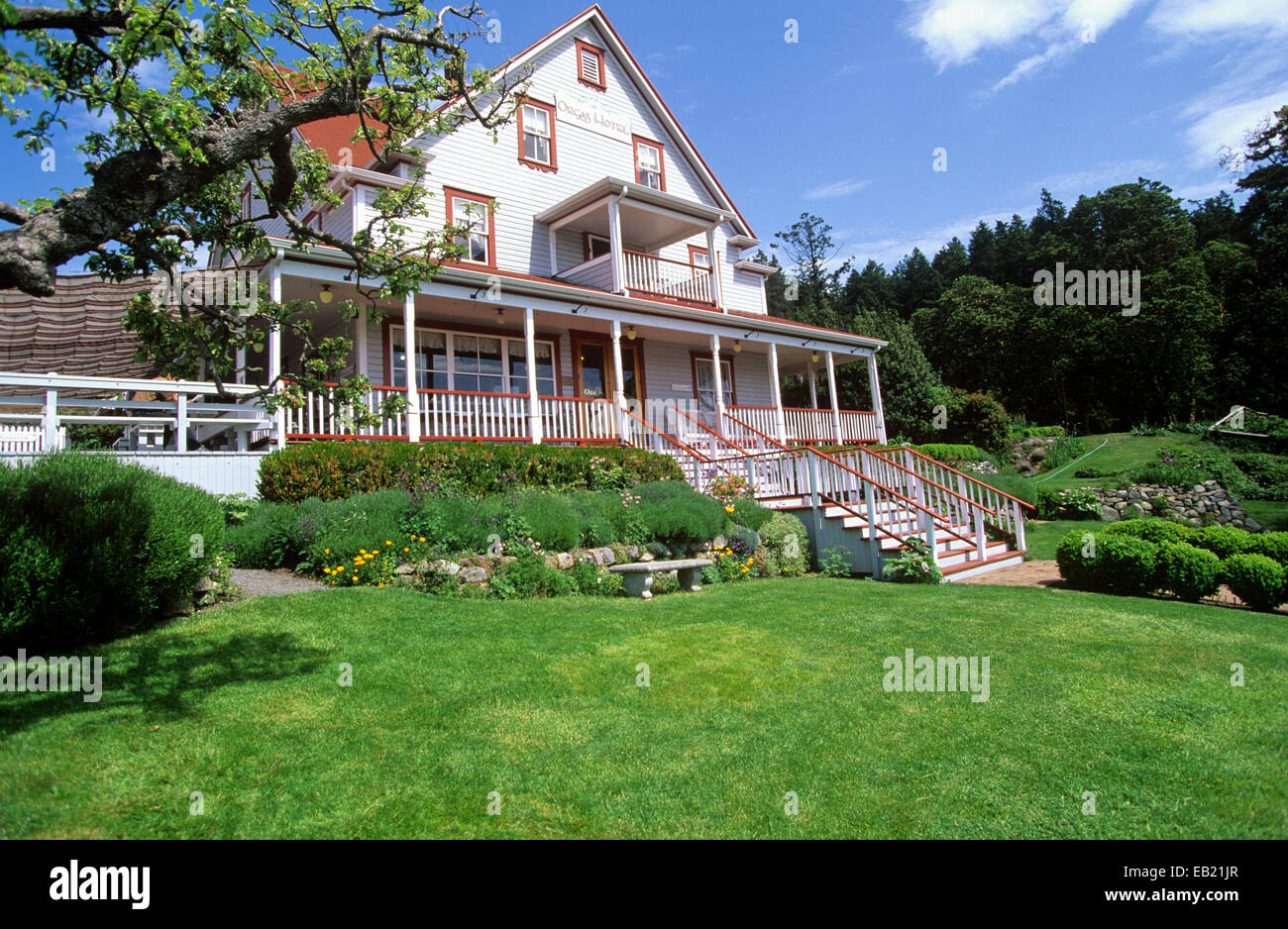 Hôtel Orcas, Orcas Island, San Juan Islands, Washington, USA. Banque D'Images