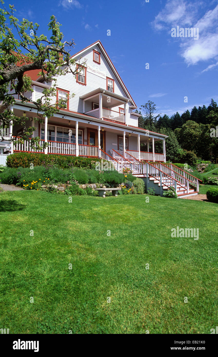 Hôtel Orcas, Orcas Island, San Juan Islands, Washington, USA. Banque D'Images