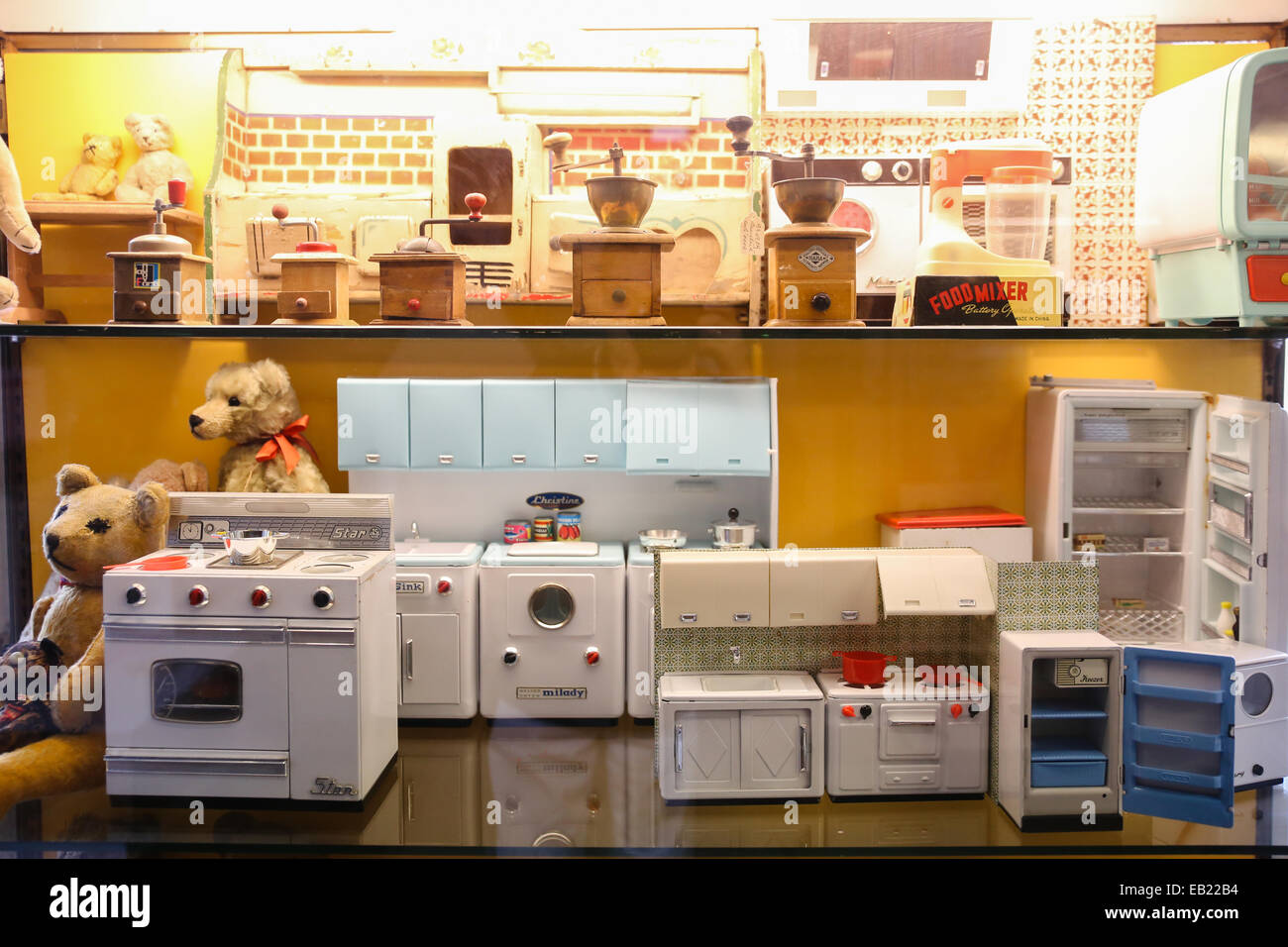 Jouet vintage mini appareils chiffres Banque D'Images