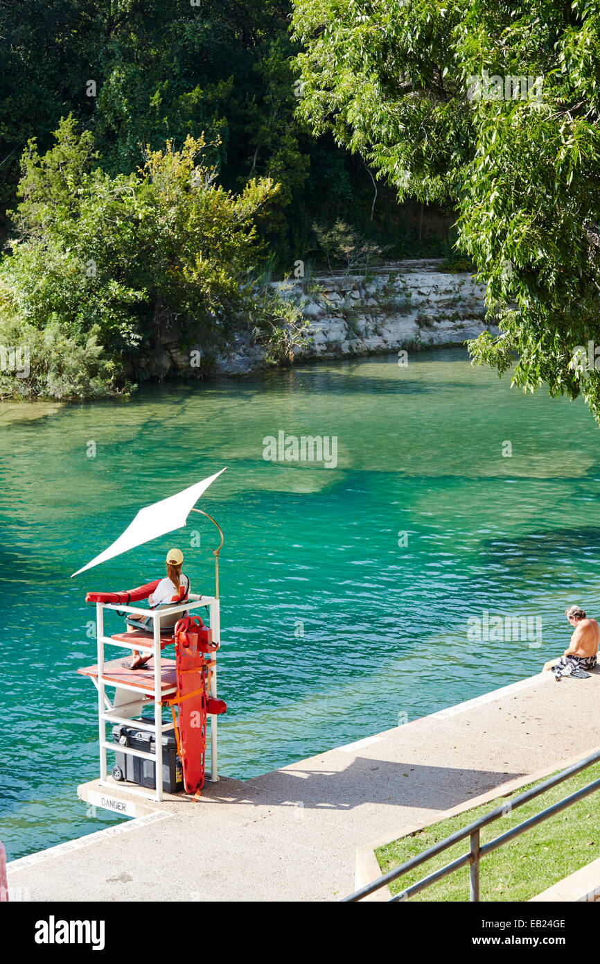 Barton Springs, Austin, Texas, USA Banque D'Images