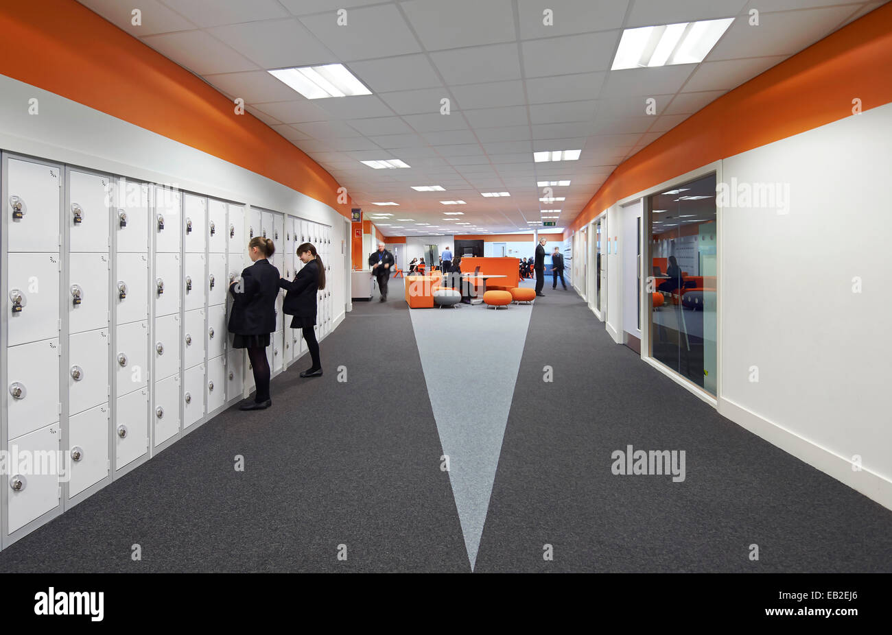 Darwen Vale High School, Blackburn, Royaume-Uni. Architecte : John McAslan & Partners, 2013. Banque D'Images