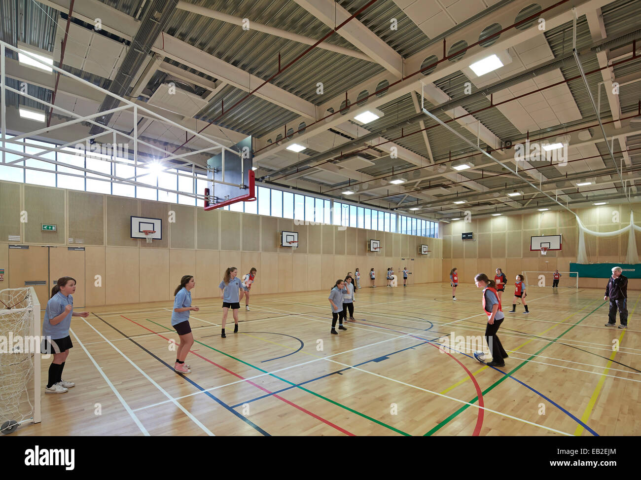 Darwen Vale High School, Blackburn, Royaume-Uni. Architecte : John McAslan & Partners, 2013. Banque D'Images