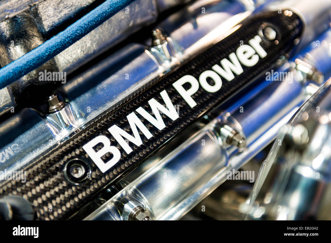 BMW - M-Power de couvercle de carbone Banque D'Images