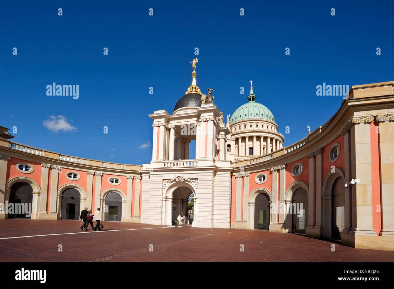 Palais de la ville, siège du parlement de l'état de Brandebourg, derrière la Saint-Nicolas, église, Am Alten Markt, Potsdam, Brandebourg Banque D'Images