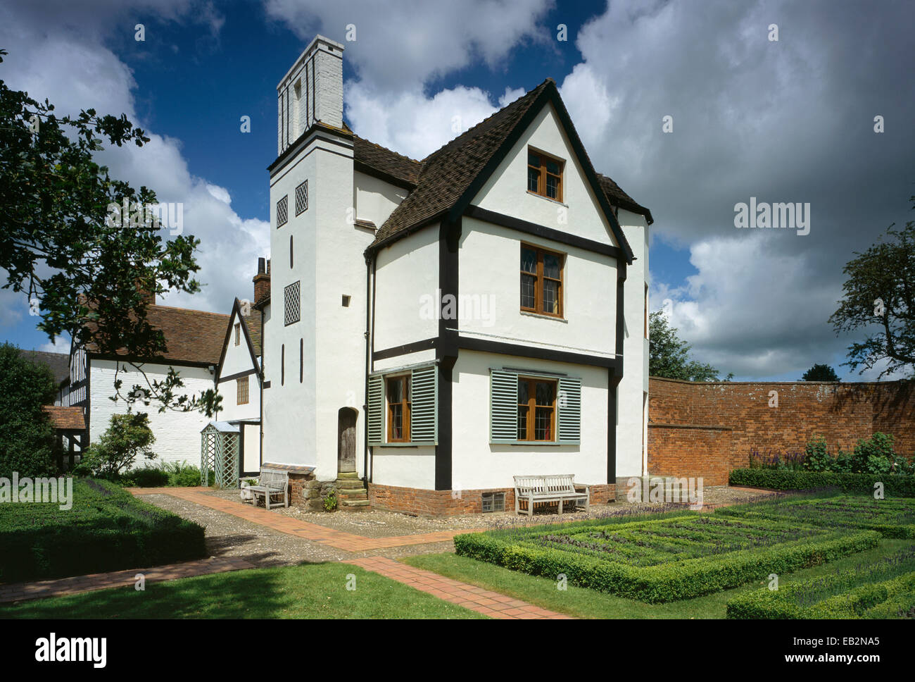 Vu du Sud, Boscobel House, Staffordshire, Royaume-Uni Banque D'Images