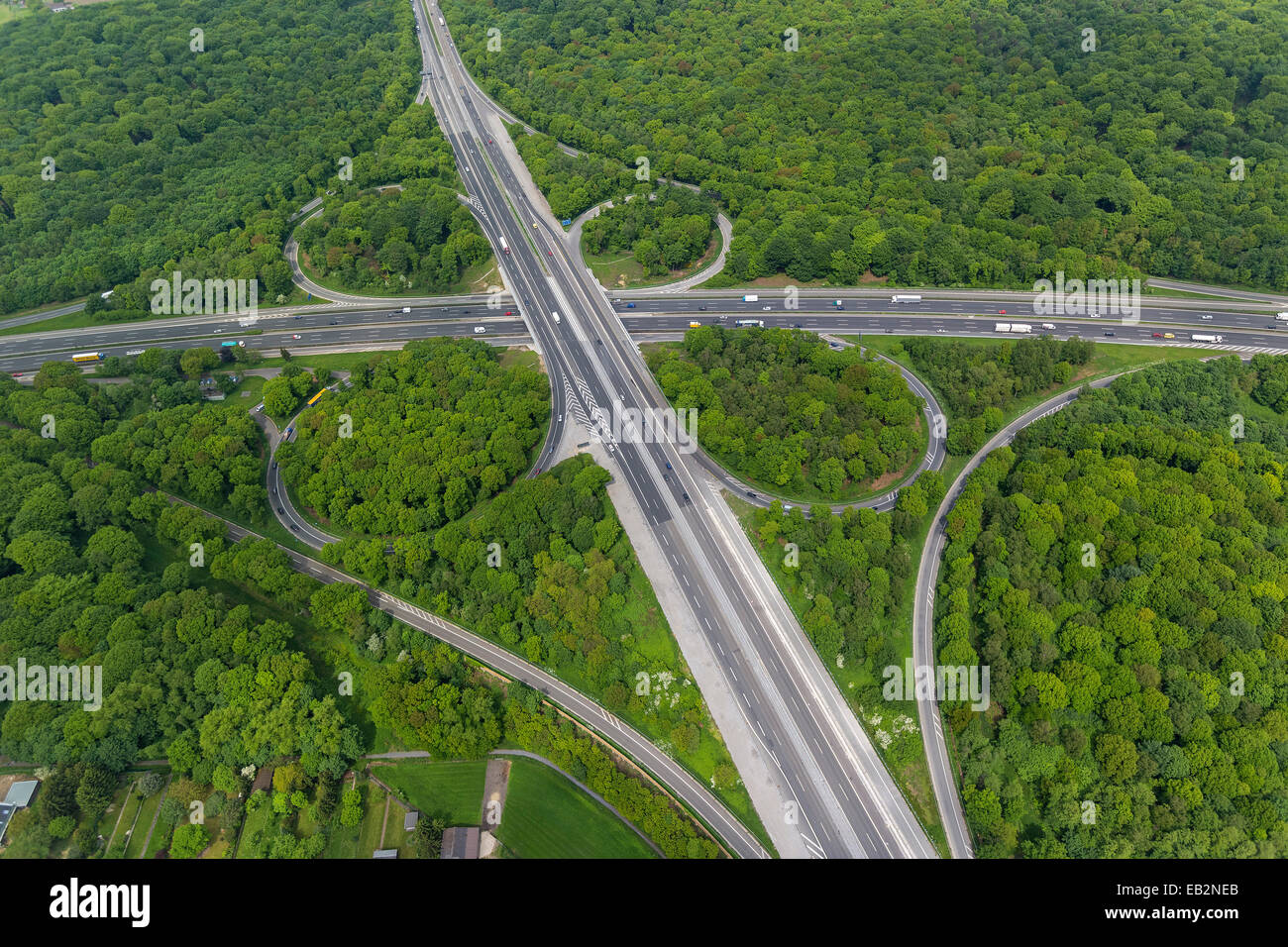 A516 et jonction a2 jonction autoroute oberhausen intersection