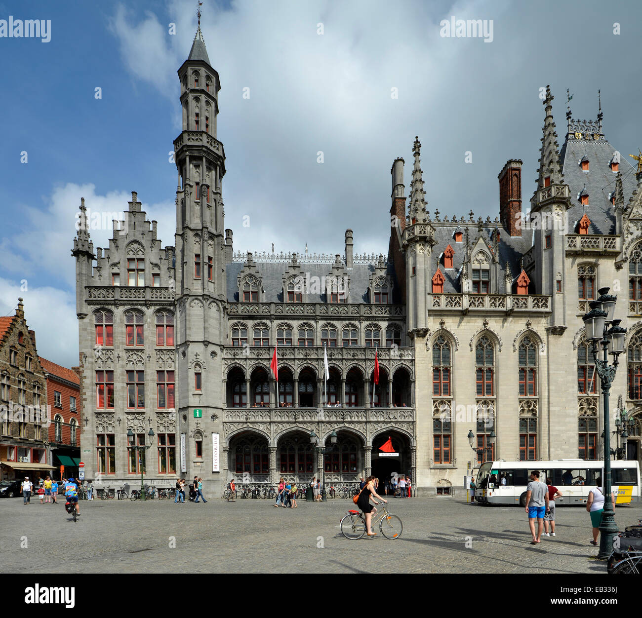 Nouveau gouvernement provincial de l'Historium Palace, Provinciaal Hof district court, Grote Markt, la place du marché, centre historique Banque D'Images