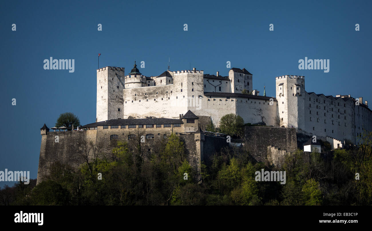 Autriche, Salzbourg, Forteresse de Hohensalzburg médiévale Banque D'Images
