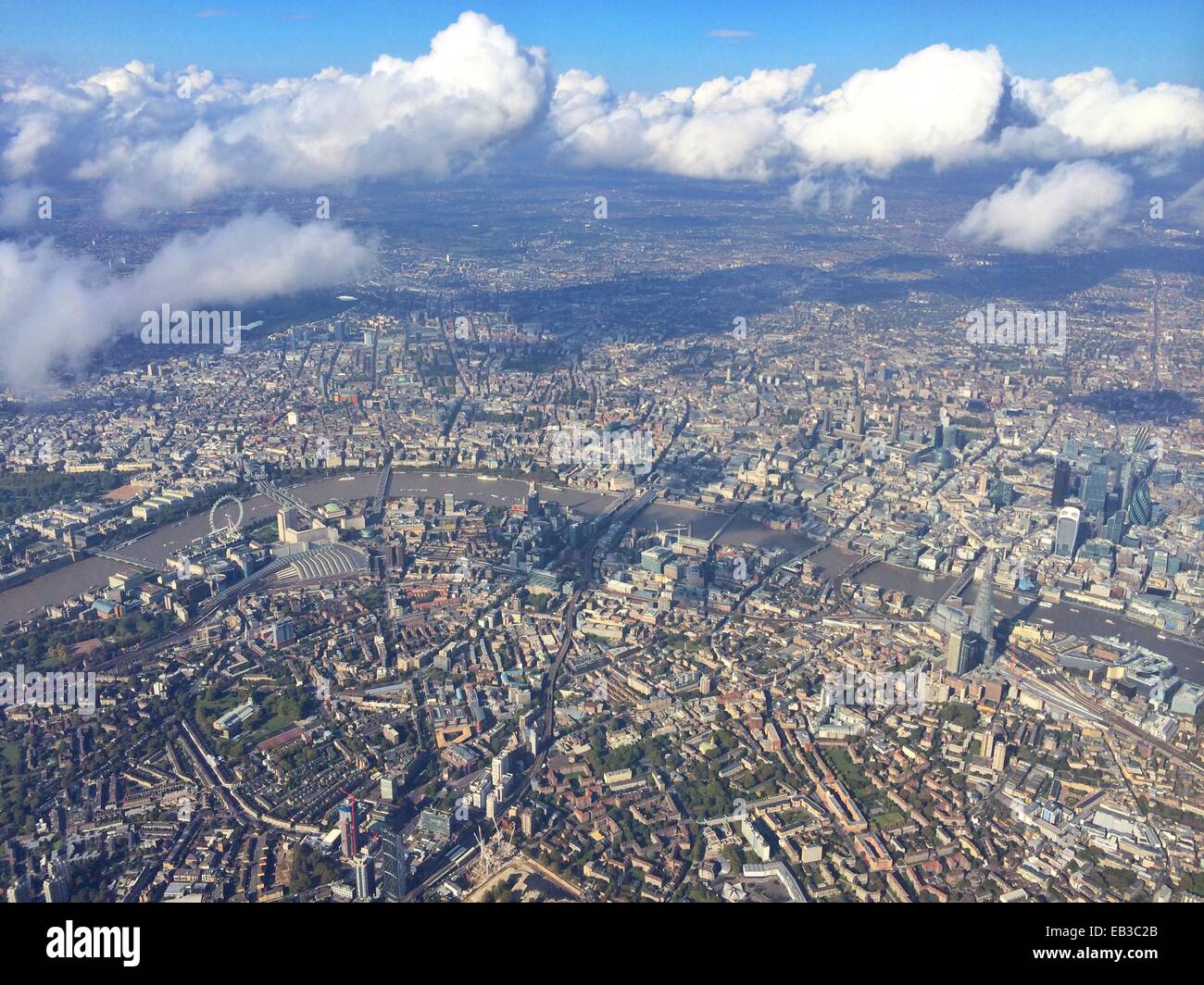 Paysage urbain aérien, Londres, Angleterre, Royaume-Uni Banque D'Images