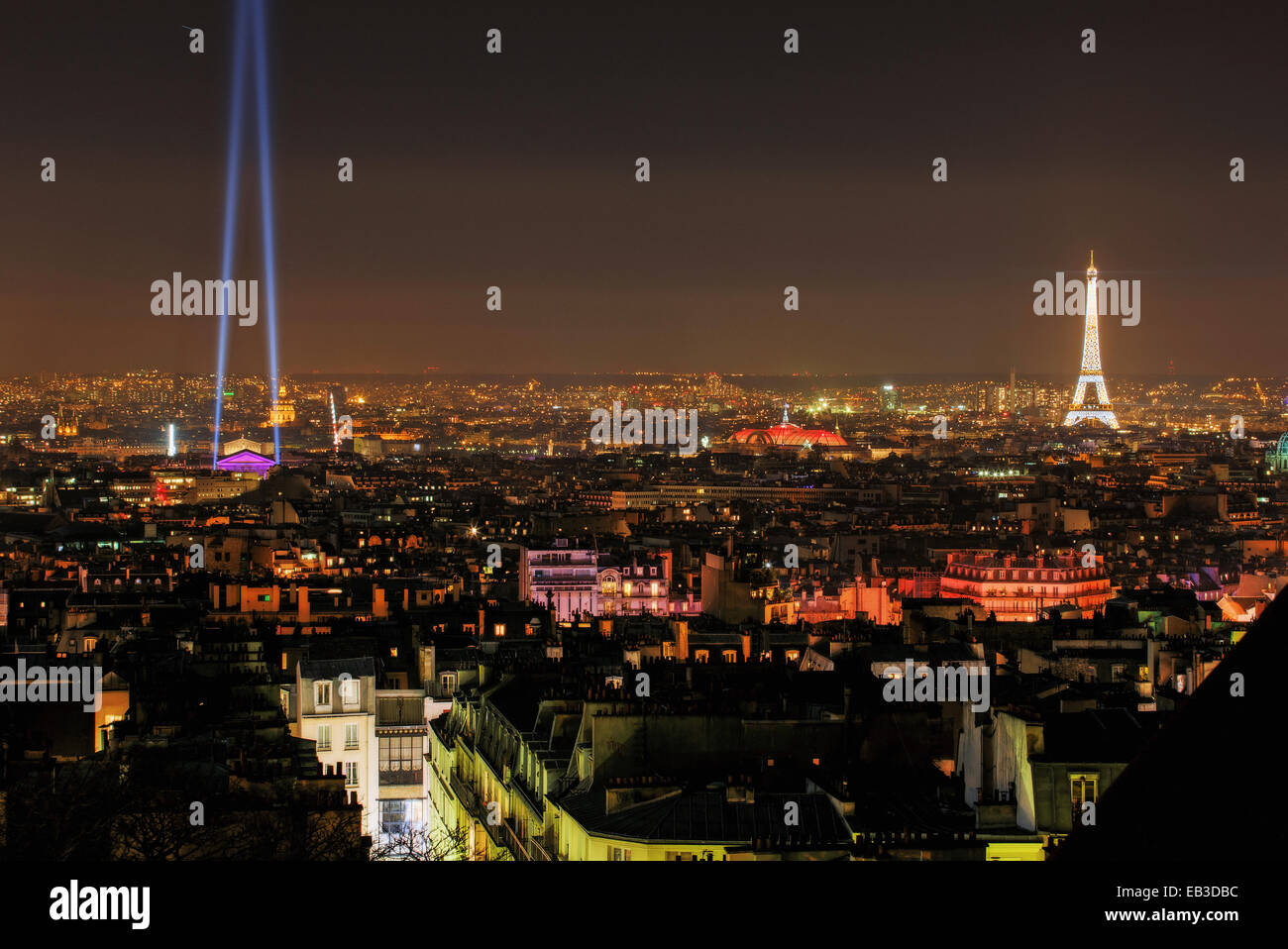 France, Paris, vue de Montmartre Banque D'Images