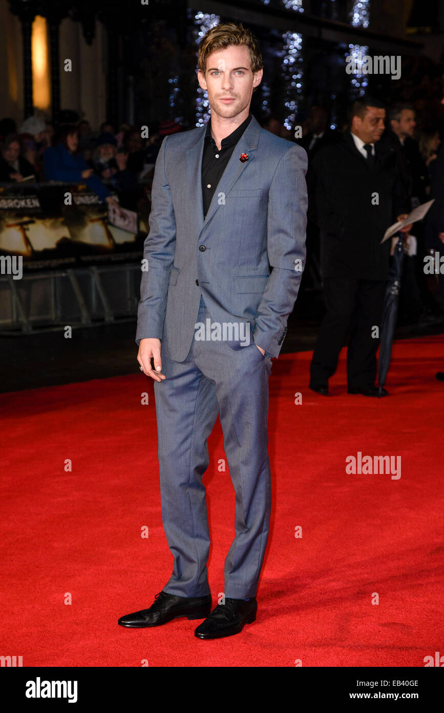 Londres, Royaume-Uni. 25Th Nov, 2014. Luke Treadaway assiste à la première UK de le 25/11/2014 à l'odeon Leicester Square, Londres. Les personnes sur la photo : Luke Treadaway. Photo par Julie Edwards/Alamy Live News Banque D'Images