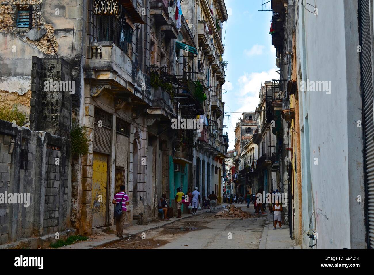 Les rues de la Habana Centro Habana Vieja / quartiers de La Havane, Cuba  Photo Stock - Alamy