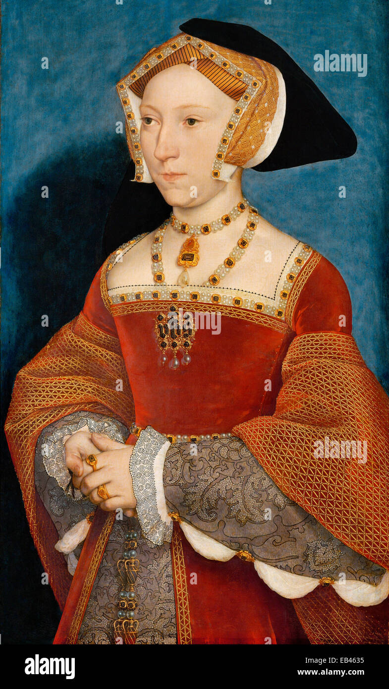 Jane Seymour est devenu le Henry VIII par la troisième épouse de Hans Holbein le Jeune Banque D'Images
