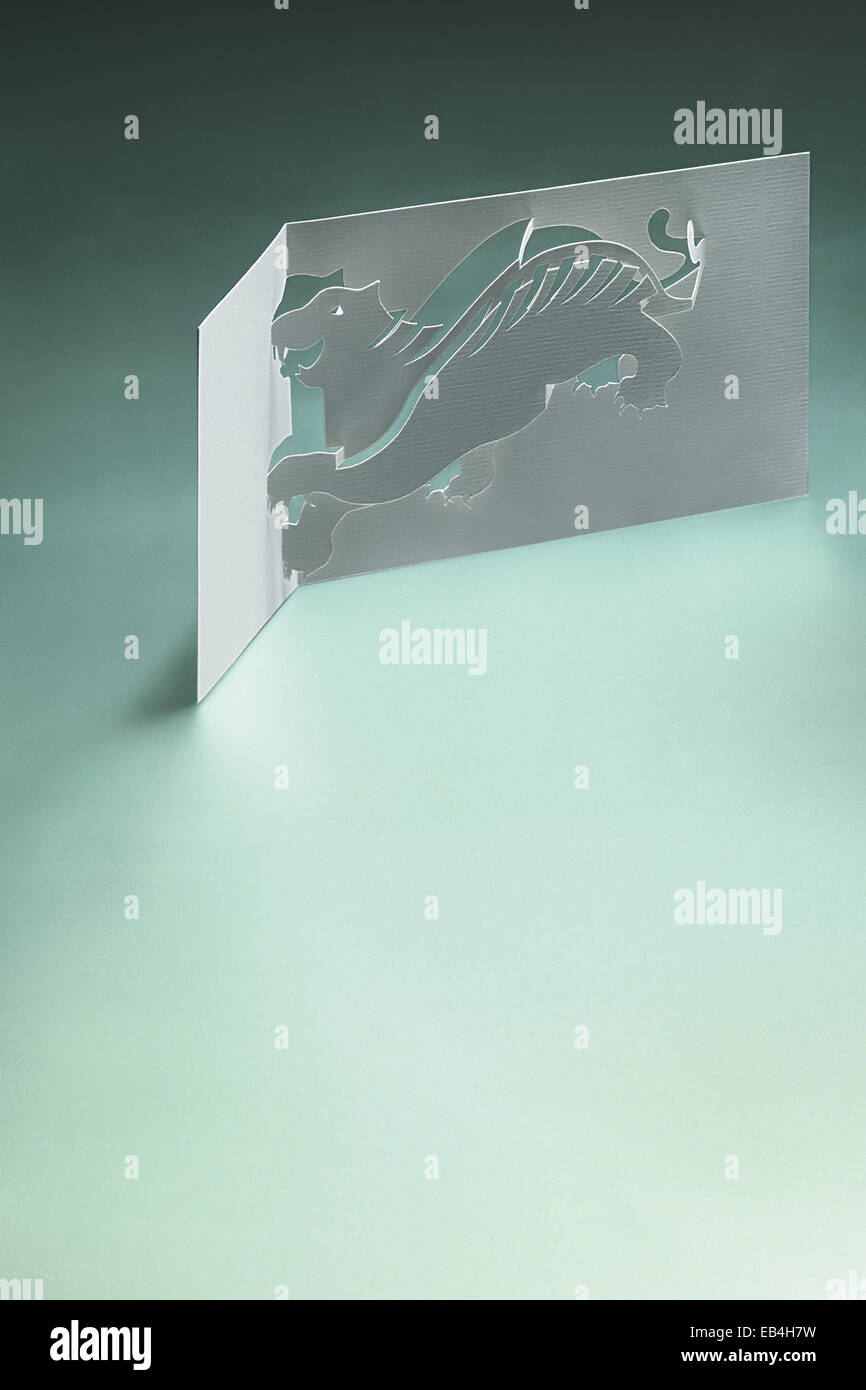 Lion Origami Banque D'Images