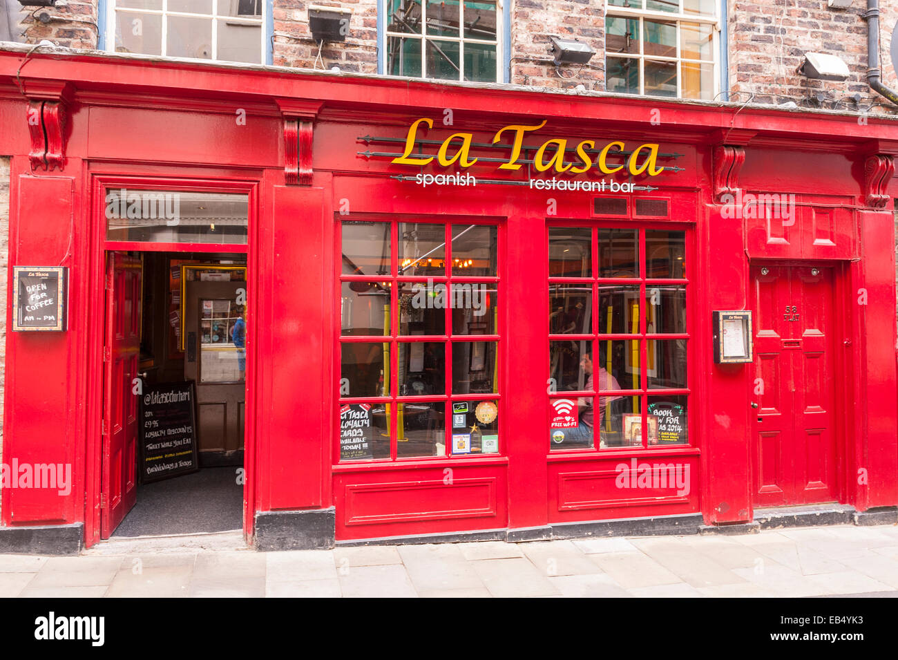 Le bar restaurant espagnol La Tasca à Durham , Angleterre , Bretagne , France Banque D'Images