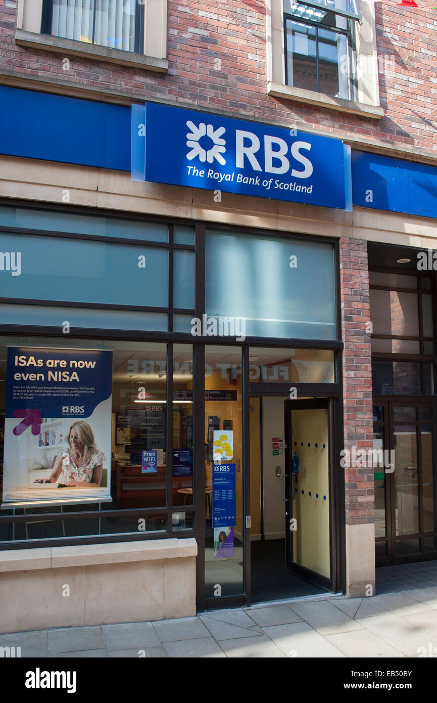 La Royal Bank of Scotland RBS dans Durham , Angleterre , Angleterre , Royaume-Uni Banque D'Images