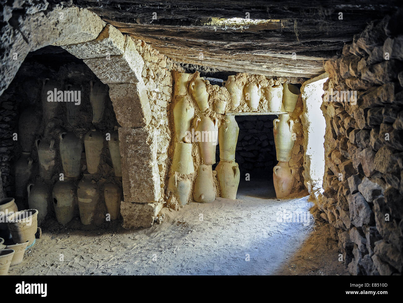 Au sud de la Tunisie,Djerba,une ancienne poterie Banque D'Images