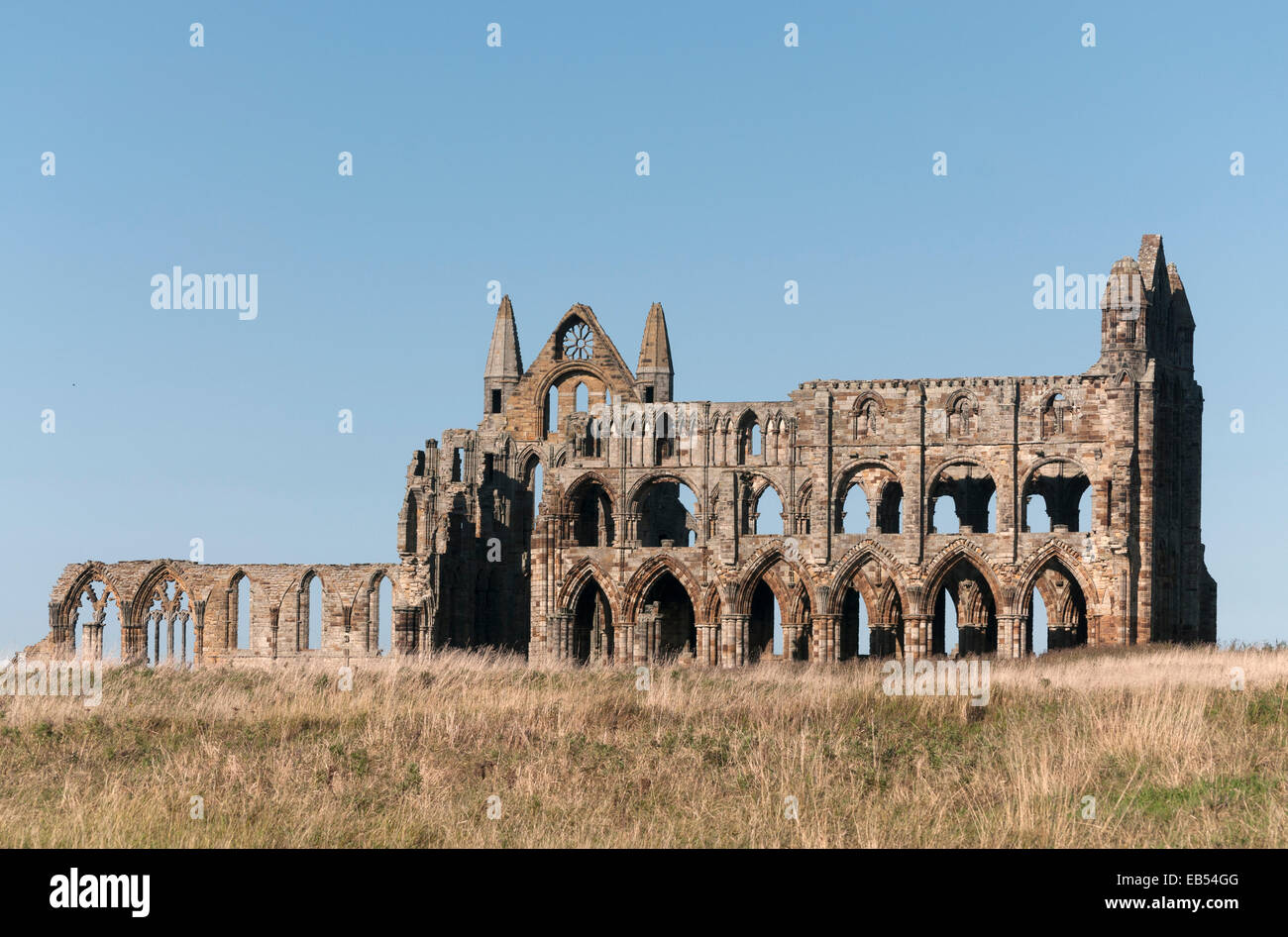 L'Abbaye de Whitby, North Yorkshire Angleterre UK Banque D'Images
