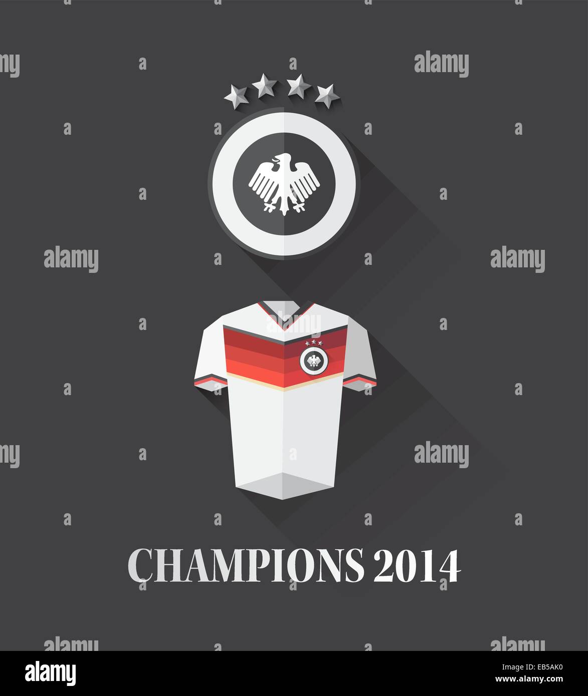 Champion de la coupe du monde allemande vectors Illustration de Vecteur