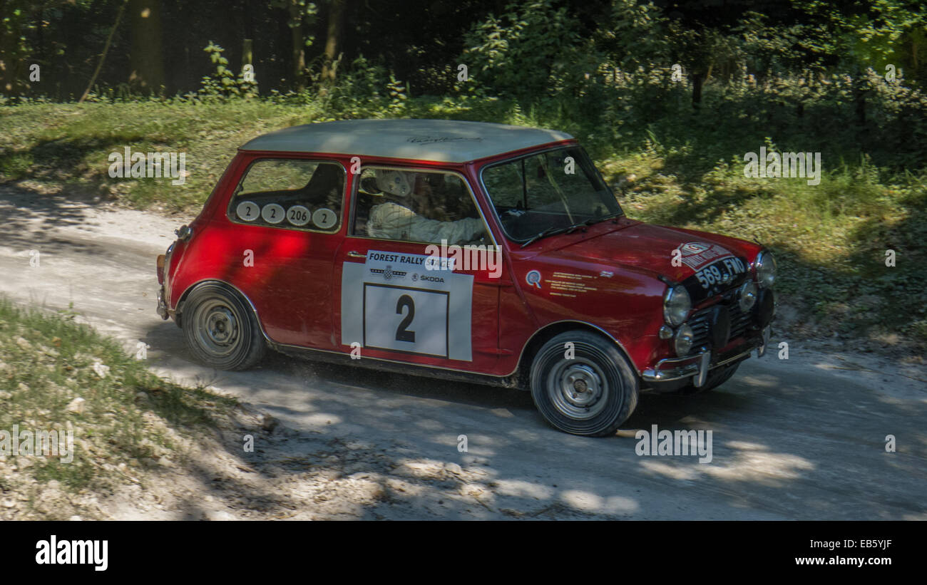 Cours de rallye au Goodwood Festival of Speed Banque D'Images