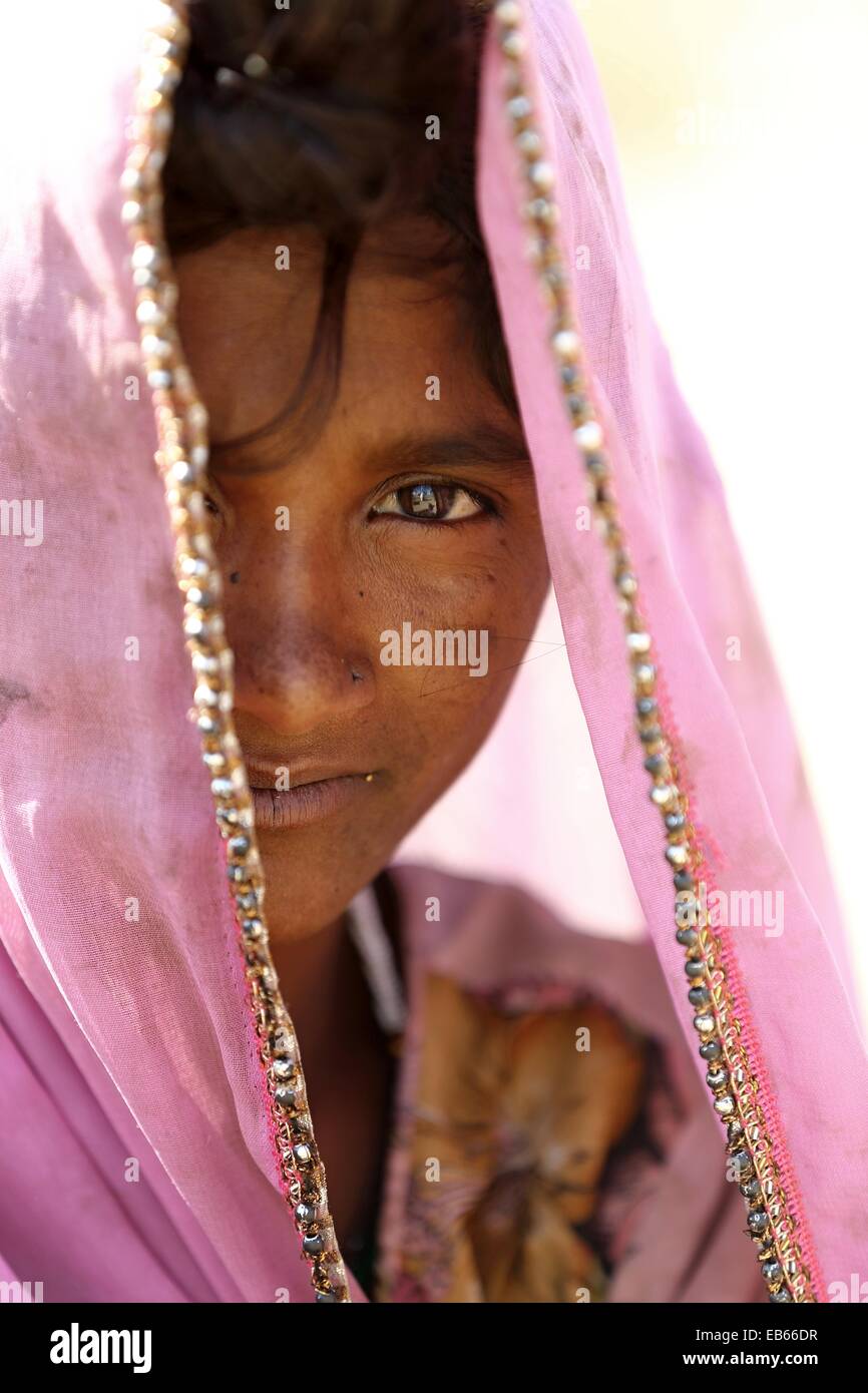 Femme rurale indienne Inde Banque D'Images