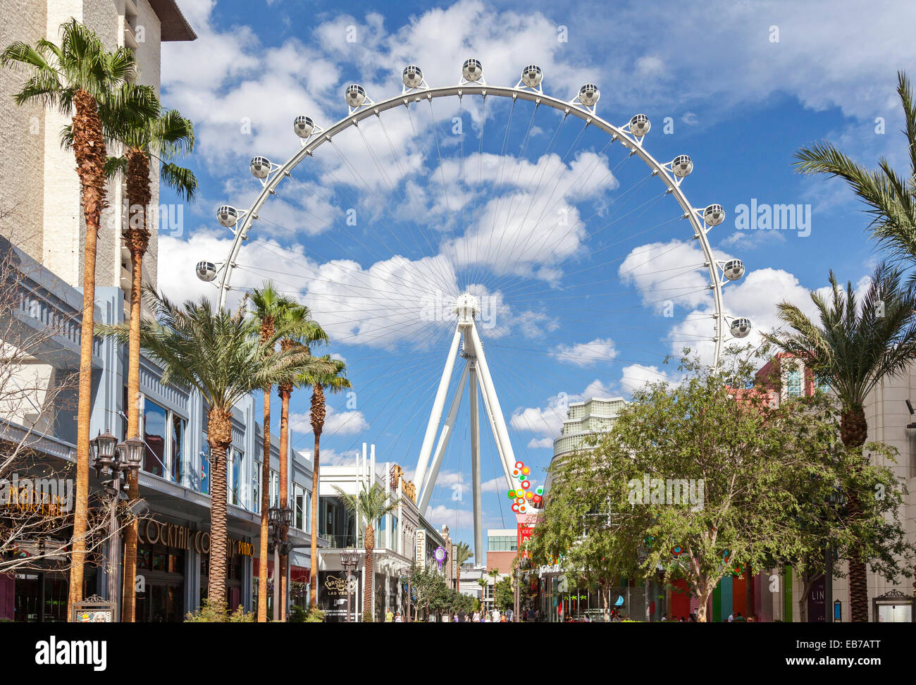 La Grande Roue High Roller à Las Vegas, Nevada. Banque D'Images