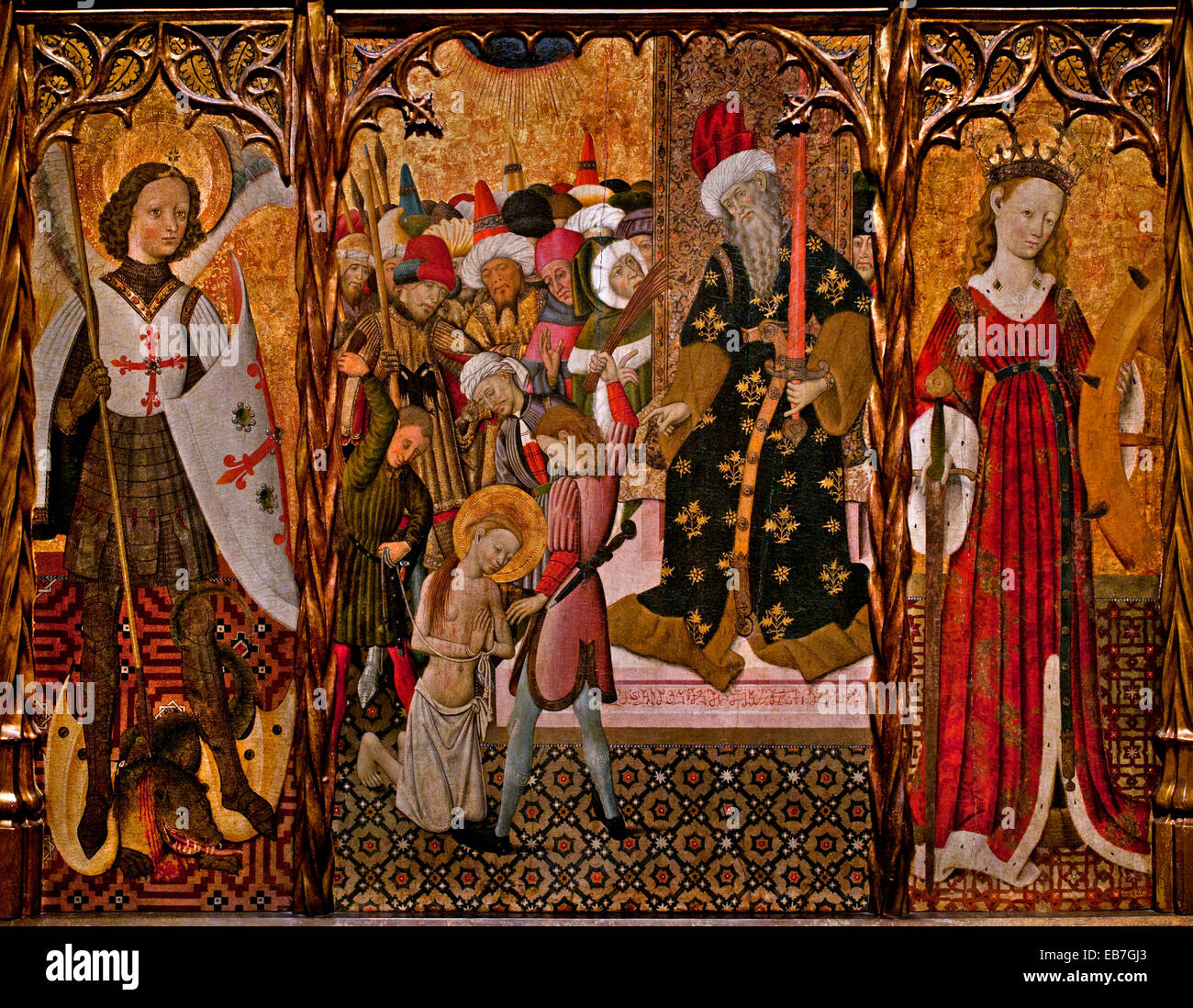 Saint Michael, martyre de Sainte Eulalie et Sainte Catherine Bernat