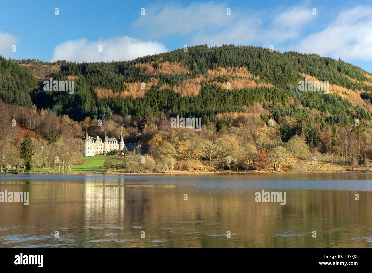 Loch Achray, les Trossachs, l'Écosse, novembre 2014 Banque D'Images