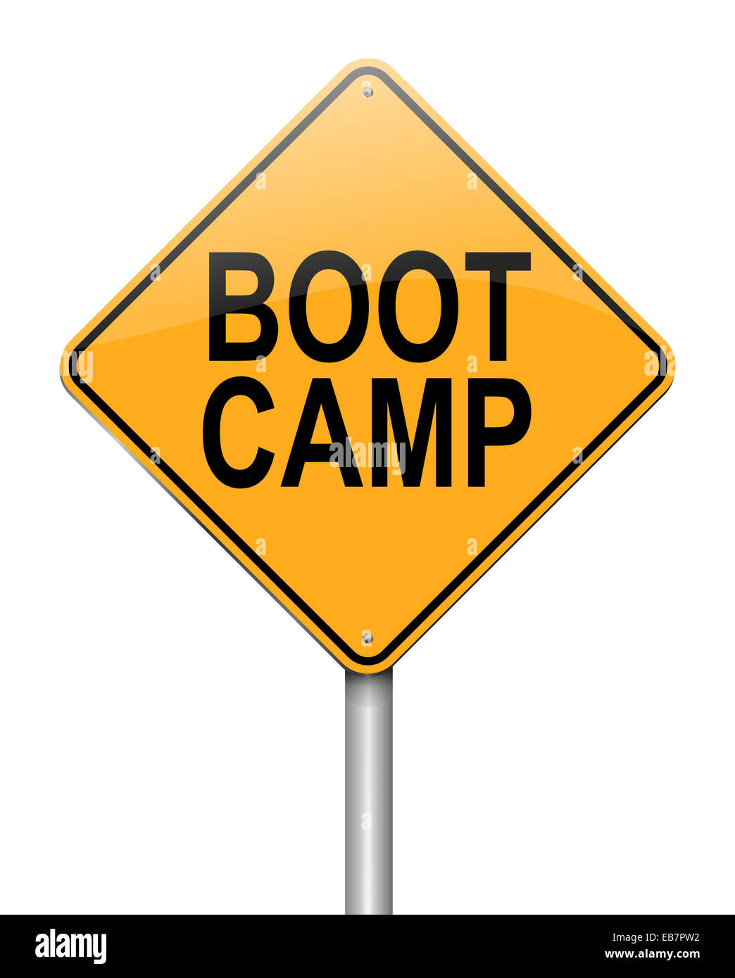 Concept de Boot Camp. Banque D'Images